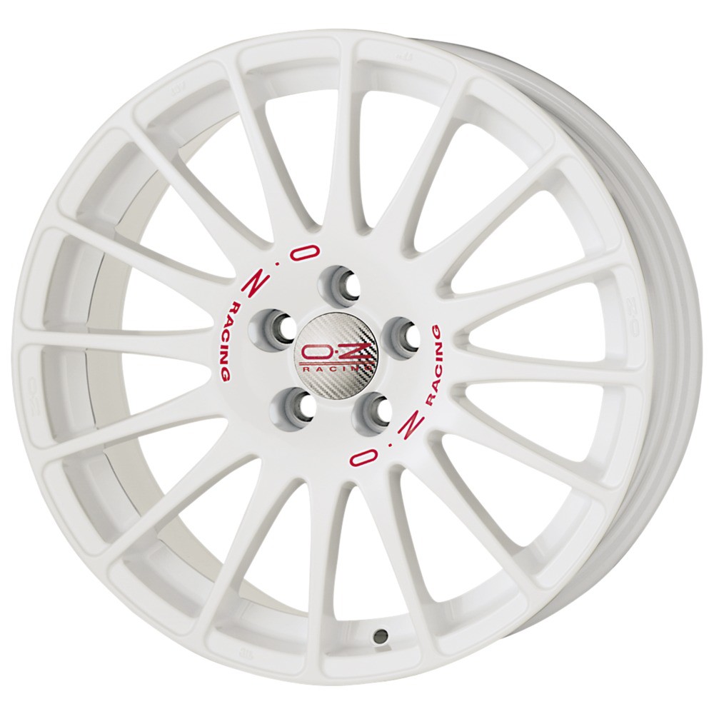 OZ SUPERTURISMO WRC blanc brillant, lettrage rouge