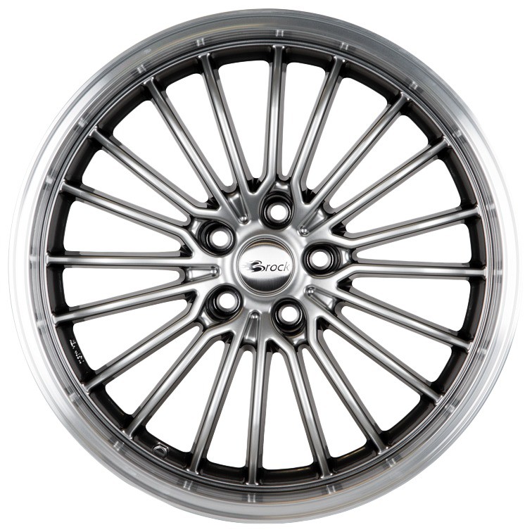 BROCK B24GP argent brillant, rebord poli