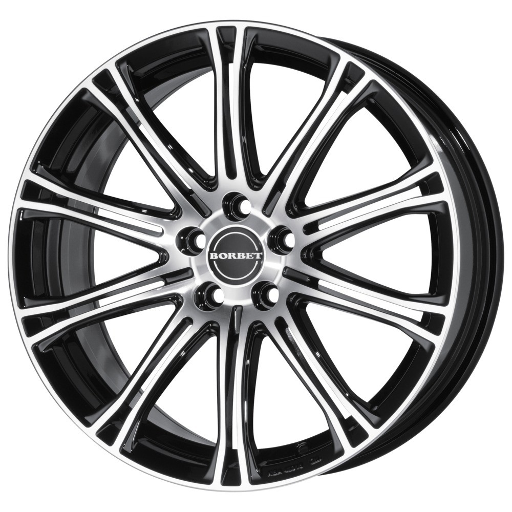 BORBET CW1 noir brillant poli