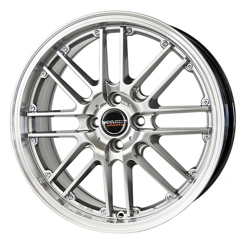 BORBET CW2A argent hyperbrillant, rebord poli