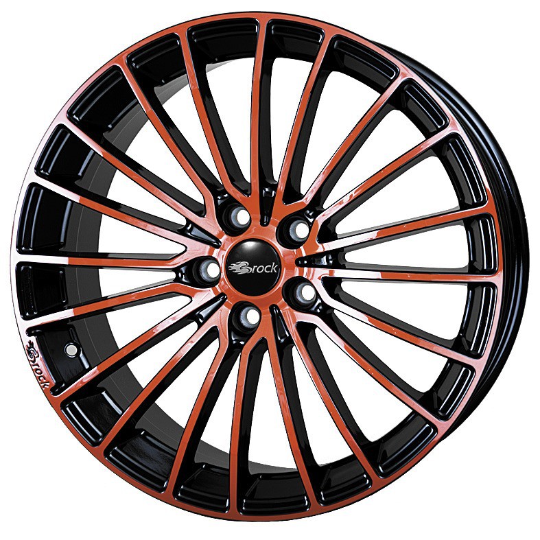 BROCK B24 noir brillant poli rouge