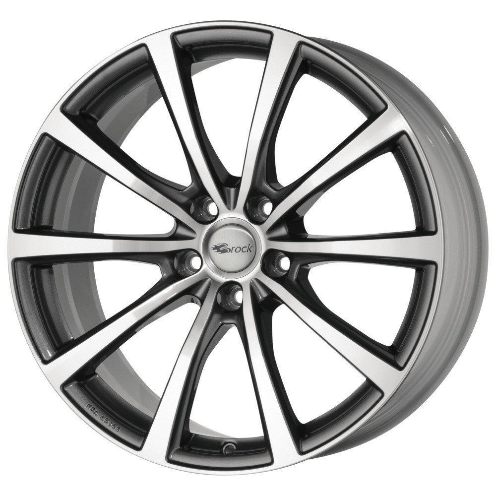 BROCK B32 gunmetal brillant poli