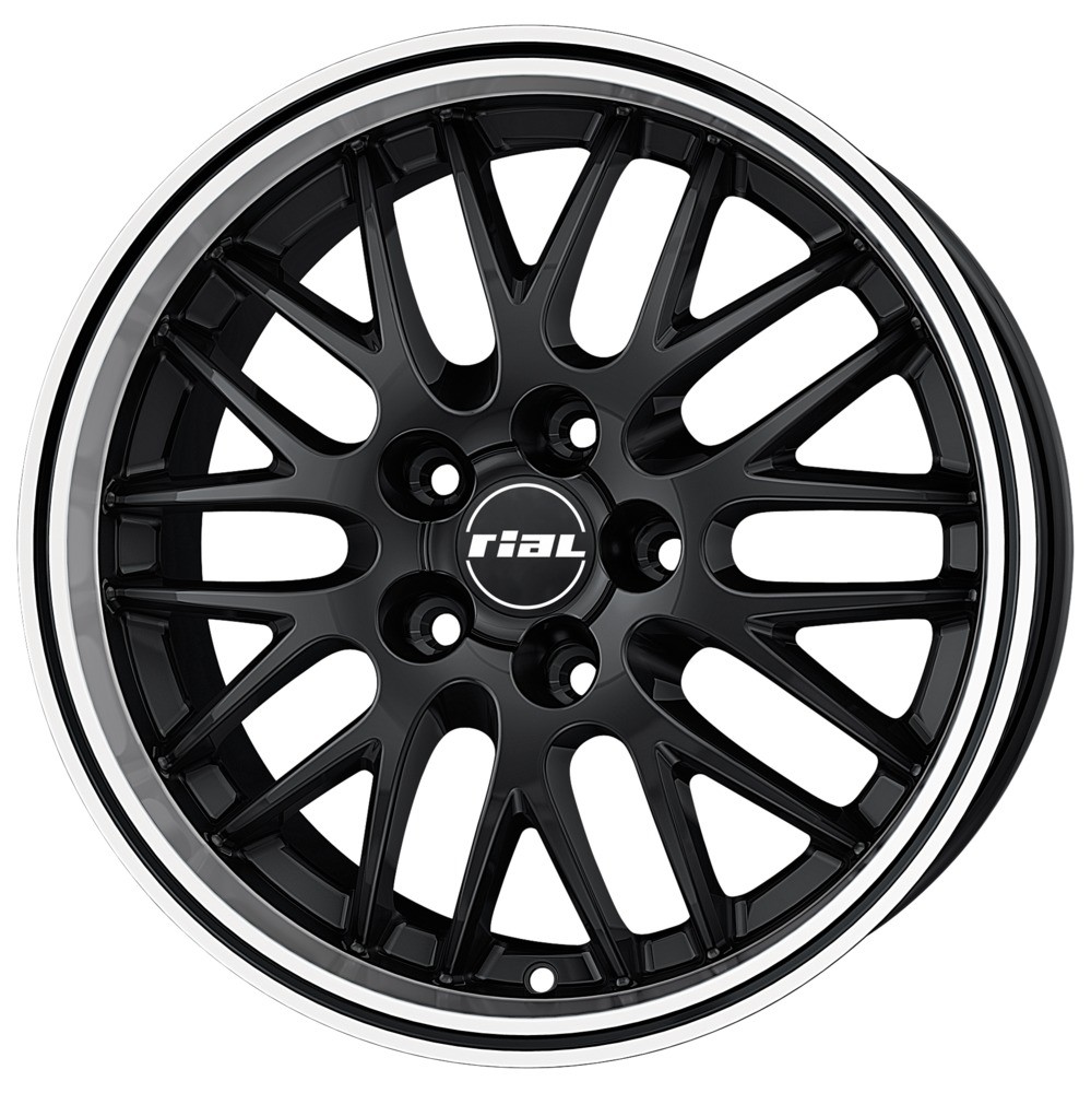 RIAL NORANO noir brillant, rebord poli