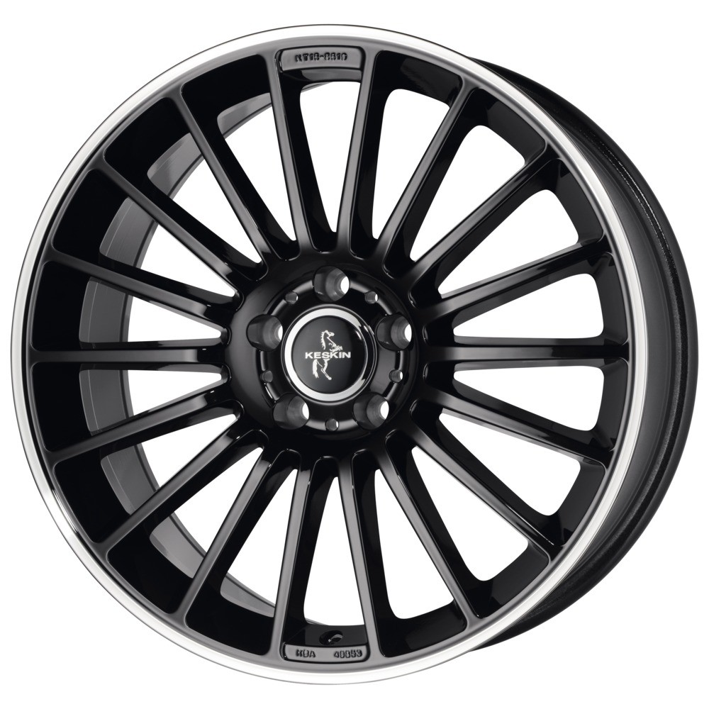 KESKIN/MAM KT 15 noir brillant, rebord poli